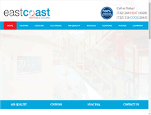 Tablet Screenshot of eastcoastheatingandcooling.com